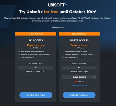 ubisoft plus xbox free trial code