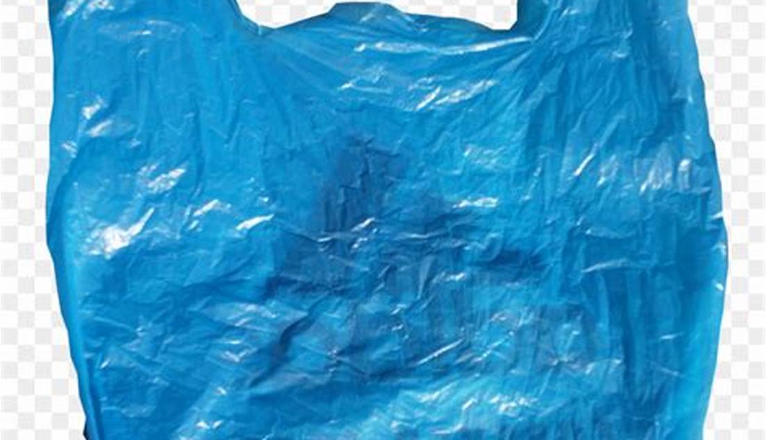 Udara Warna Biru pada Kantong Plastik