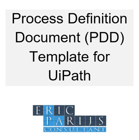 uipath process definition document template