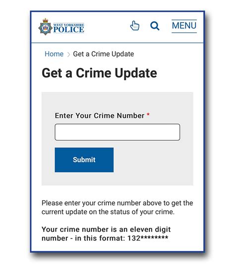 uk crime reference number search