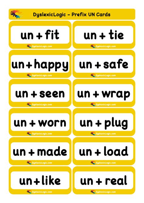 un words list prefix