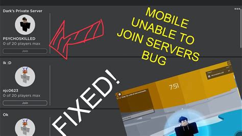 unable to connect to server roblox mobile