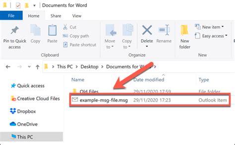 unable to open .msg file on mac