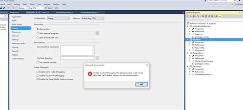 unable to start debugging visual studio code