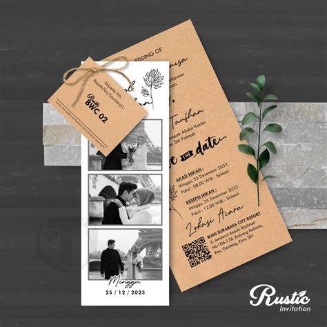 undangan pernikahan rustic