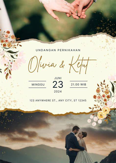 undangan pernikahan simple