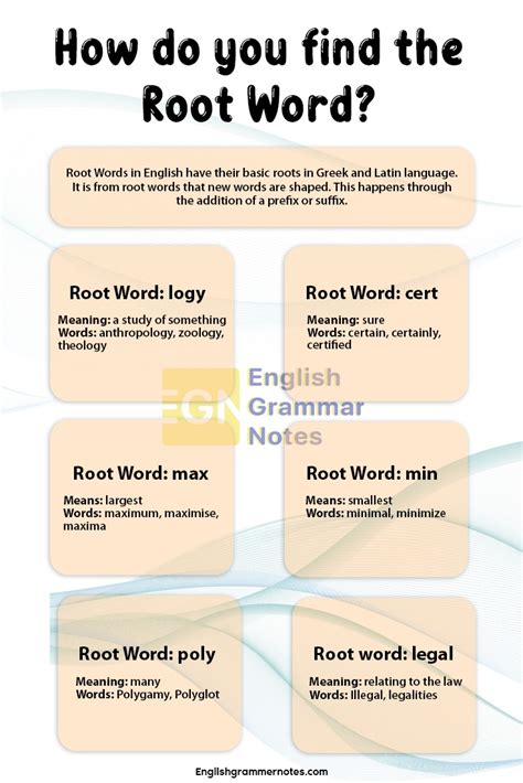 under root word examples