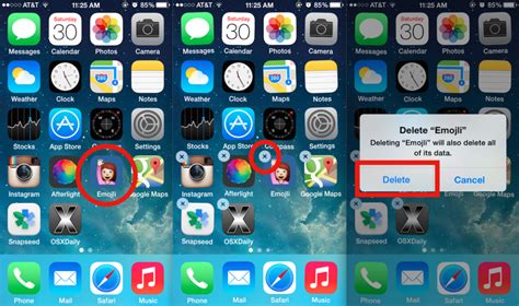 uninstall apps