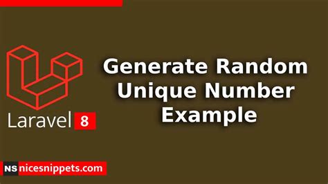 unique random number generator laravel