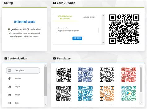 unitag qr code generator