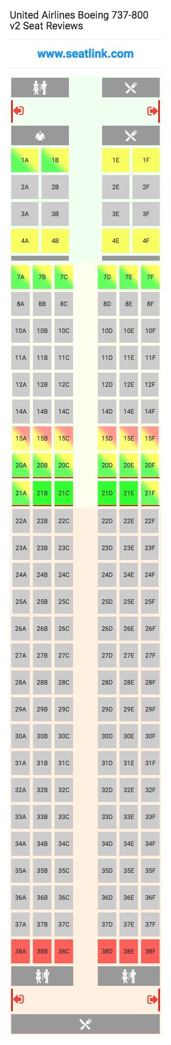 United Seating Chart 737 800