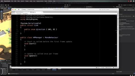 unity game engine programming language