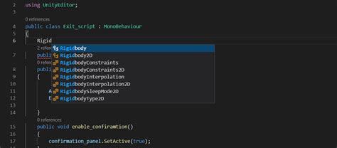 unity vscode intellisense not working 2024