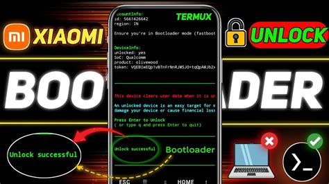 unlock bootloader using termux no root