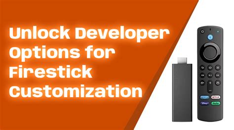 unlock developer options on fire stick