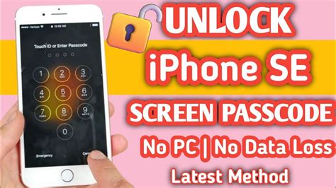unlock iphone se without passcode free