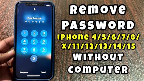 unlock iphone without computer and forgot passcode