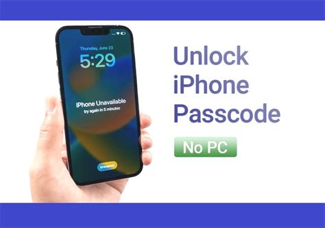 unlock iphone without passcode for free or computer