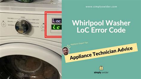unlock whirlpool washer loc code