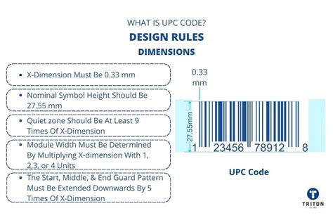 upc code dimensions