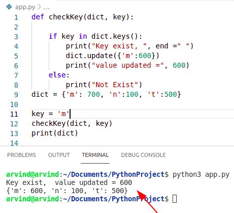 update value of existing key in dictionary python
