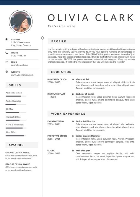 updated resume format example