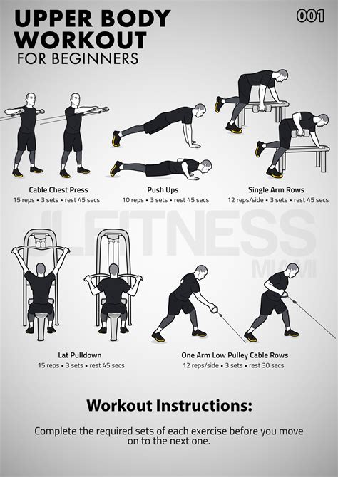 upper body exercises no weights for beginners