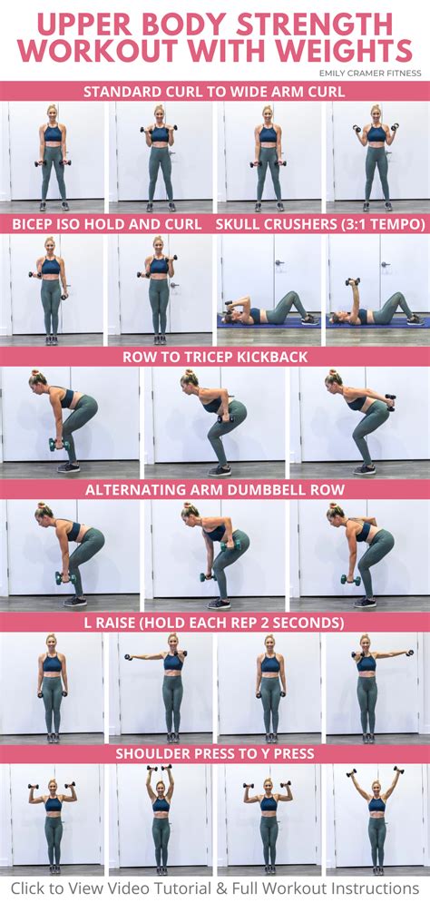 upper body exercises with hand weights