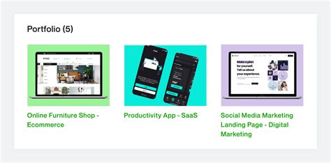 upwork portfolio examples for beginners