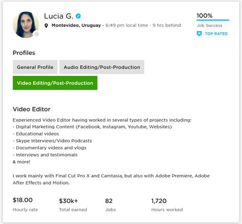 upwork profile sample for data entry