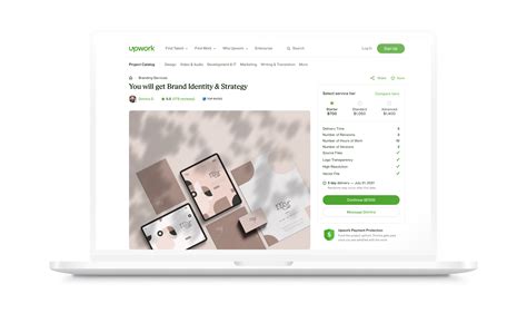 upwork project catalog examples