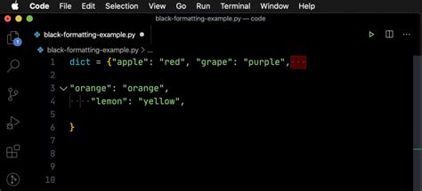 use black to format python vscode