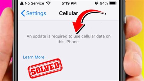 use cellular data for iphone update