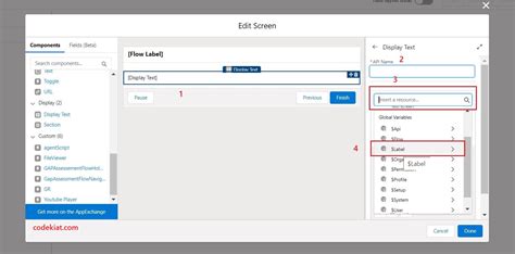 use custom labels in flow salesforce