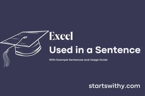 use excel in a sentence