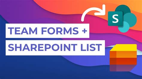 use forms to populate sharepoint list