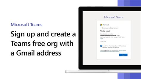use microsoft teams with gmail account