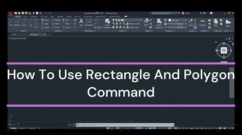 use of rectangle command in autocad