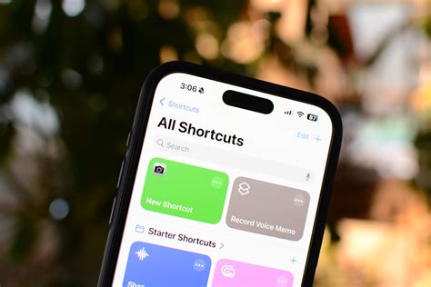 use of shortcuts in iphone