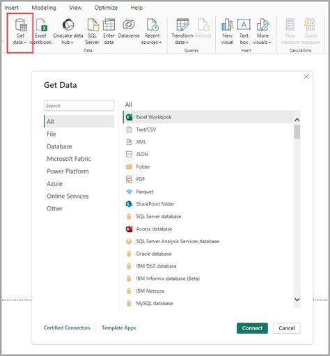 use power bi as data source in excel