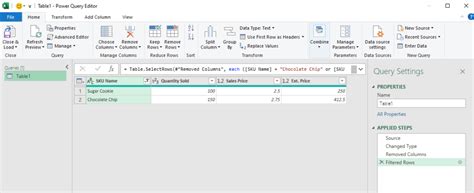use power query in excel for the web