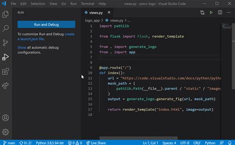 use python on vs code