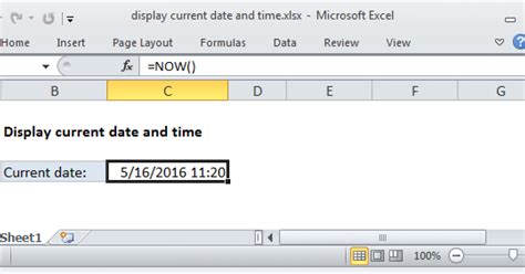 use the today function to insert the current date