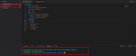 use yaml file in python