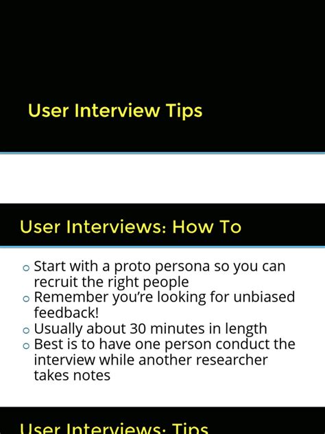 user interview tips
