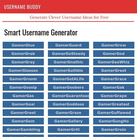 username generator with keywords
