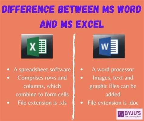 uses of ms word and ms excel