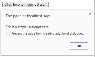 using alert in javascript