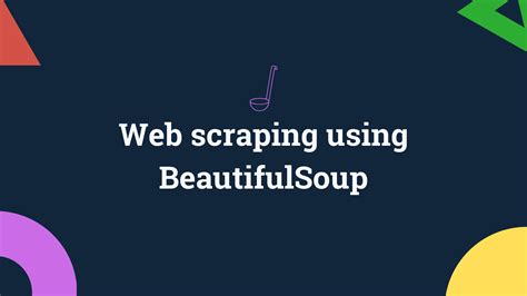 using beautifulsoup to scrape website