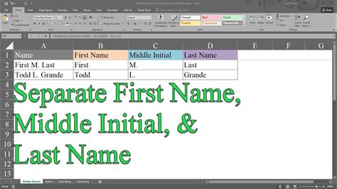 using first initial and middle name